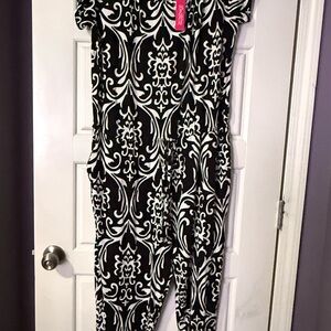 Stylish Black and White Jumpsuit